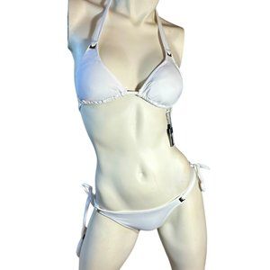 Despi Eyelet Tie White Top